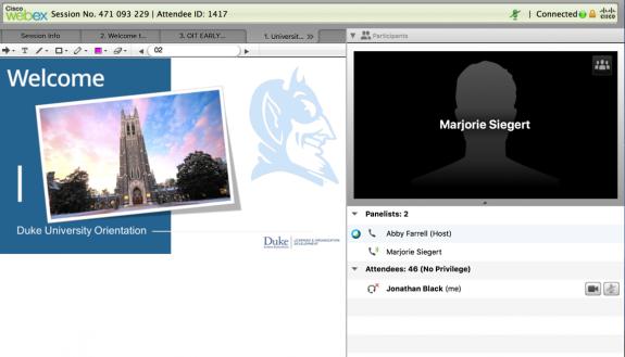 Duke Learning & Organization Development held its first online orientation for new employees on March 31.