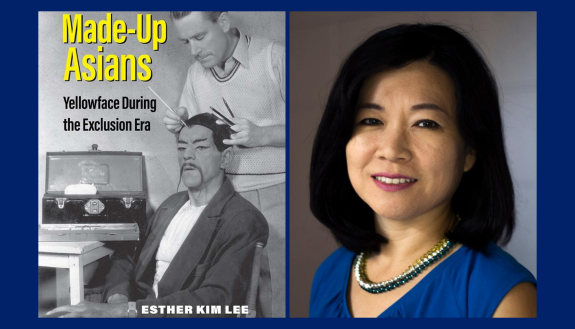 Esther Lee and the cover of her new book