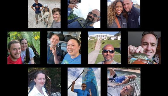 The Duke Self-Care Selfie campaign invited Duke faculty and staff to share how they practice self-care. 