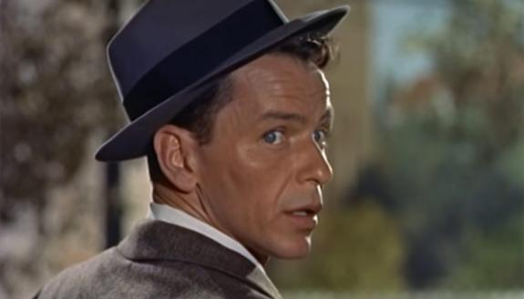 The first image of Frank Sinatra in the movie “Young at Heart.” Filmmakers knew how to tap into the iconic Sinatra “look.” 