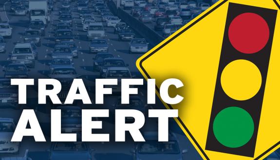 Traffic alert graphic
