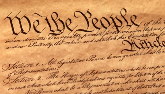 graphic of the U.S. Constitution