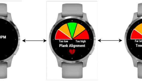 Mary Stuart Elder, who had already completed an internship with Garmin and will be starting work with the company full time in the fall, designed the product’s sleek user interface. She said she was reassured by how positive her team’s experience was in w