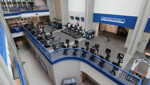 Join Wilson Recreation Center through the Duke Fitness Club. Photo courtesy of Duke Recreation & Physical Education.