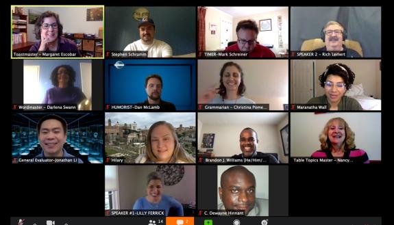 While they unfold online, the meetings of Toastmasters Clubs remain fun and beneficial.