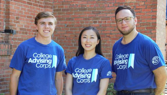 Evan Murray, Mirai Matsuura and Alejandro De La Torre are heading to medical school after one year of advising high school students.