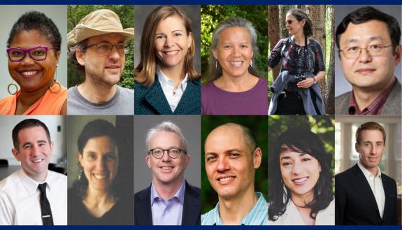 Top row: Adriane Lentz-Smith, Alexander Glass, Deborah Reisinger, Jennifer Lawson, Kathleen Donohue, Jie Liu. Bottom row: Nick Carnes, Priscilla Wald, Rick Larrick, Ryan Emanuel, Saskia Cornes, Steven Sexton.