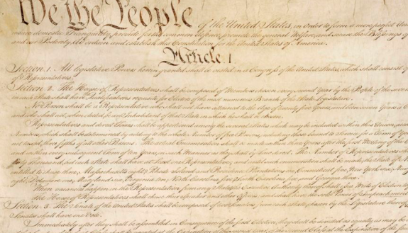 The preamble to the US Constitution