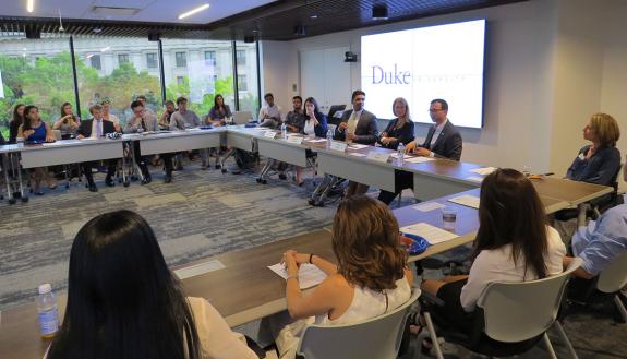 Duke students learned how to get the most out of their DC internships from a panel of Duke alumni.