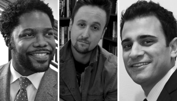 New English Department Faculty: Jarvis McInnis, Taylor Black and Michael D'Alessandro.