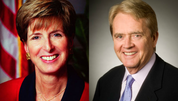Christine Whitman and William Reilly