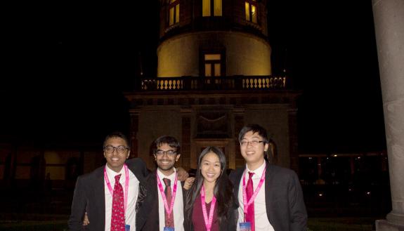 The mPower team celebrates following the Hult regional competition in Mexico.