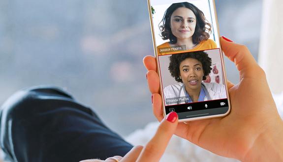 Virtual visits allow patients to connect with Duke healthcare providers through their computers, phones or other devices. Image courtesy of Duke Health.