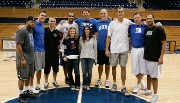 Members of the championships teams reunite with documentary producers Amy Unell and Madeleine Sackler.
