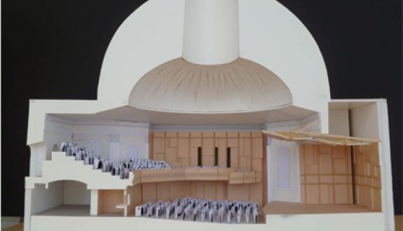 A model rendition of the Baldwin Auditorium renovation.