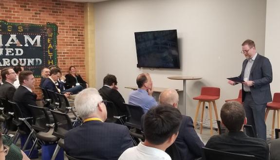 On Wednesday, May 1st, Over A Dozen Venture Capital Firms Gathered For The First Duke Venture Day At The Newly Refurbished Chesterfield Building In Downtown Durham.