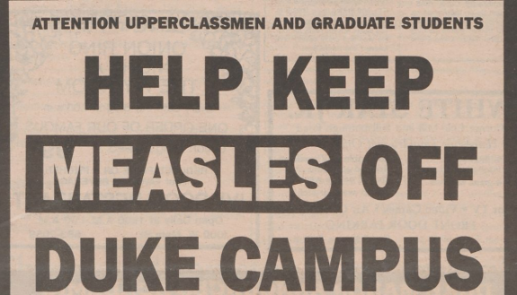 Chronicle article on measles vaccines