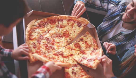does pizza boost worker productivity?