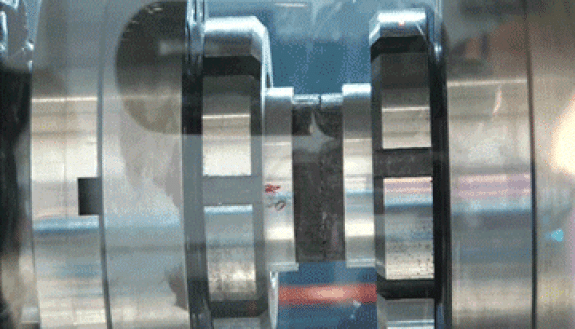 Researchers twist rock discs against one another under large amounts of pressure at high speeds to simulate what happens during earthquakes at fault lines. New models from Duke engineers are the first that can accurately reproduce how the amount of fricti