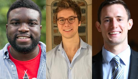 Duke seniors Justin Bryant and Julian Keeley and 2015 graduate David Robertson were named to the second class of Schwarzman Scholars.
