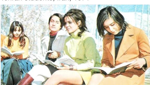Women students in Tehran, 1971