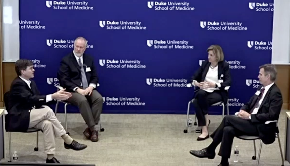Panelists Chris Woods, Colin S. Duckett, Mary Klotman and Joe Rogers