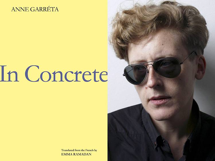 In Concrete book cover with author Anne Garreta.