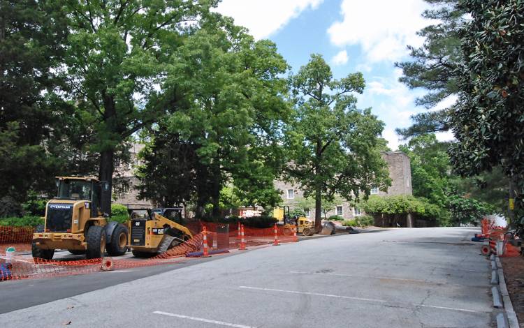The Upper Allen Parking Lot will be closed for a portion of this summer. Photo by Stephen Schramm.