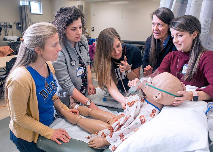 Duke University School of Nursing students can learn with state-of-the-art simulation equipment in the Center for Nursing Discovery. Image courtesy of the Duke University School of Nursing.