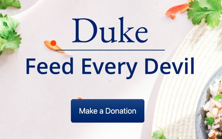 The Feed Every Devil website allows students to easily donate unused Food Points.