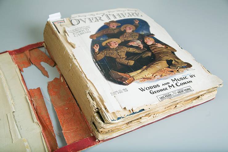 Conservators had to figure out the best approach for repairing century-old music books.