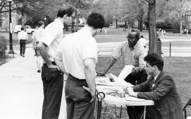 Oliver Harvey's work as a community organizer at Duke led to improved working conditions for Duke employees. Photo courtesy of Duke University Archives.