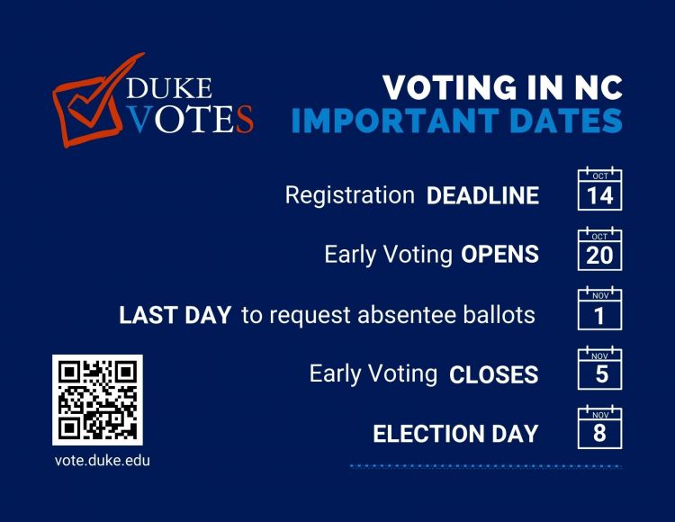 early voting and voting registration deadlines