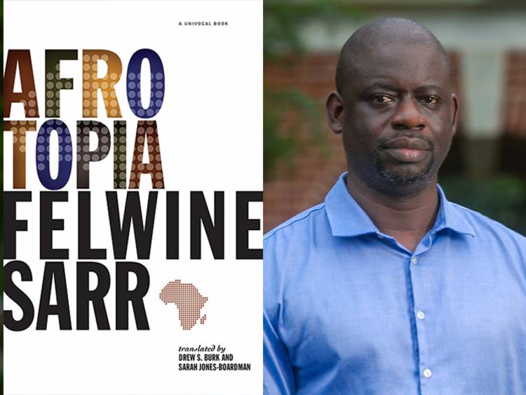 Afrotopia book cover with author Felwine Sarr