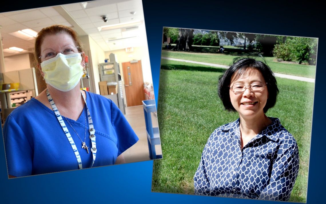Angela Murphy, left, and Edie Chung, right, share how early detection helped their breast cancer fight.