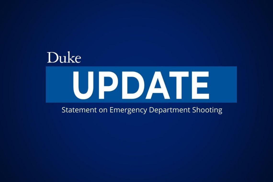 graphic announcing statement on ED shooting