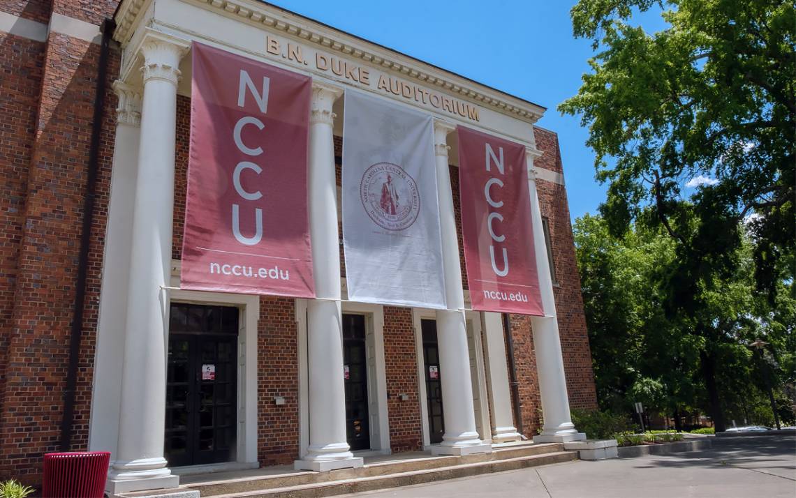 North Carolina Central Univeristy's B.N. Duke Auditorium is named after Benjamin Duke, a early benefactor to the university and a member of the Duke family. Photo courtesy of North Carolina Central University.