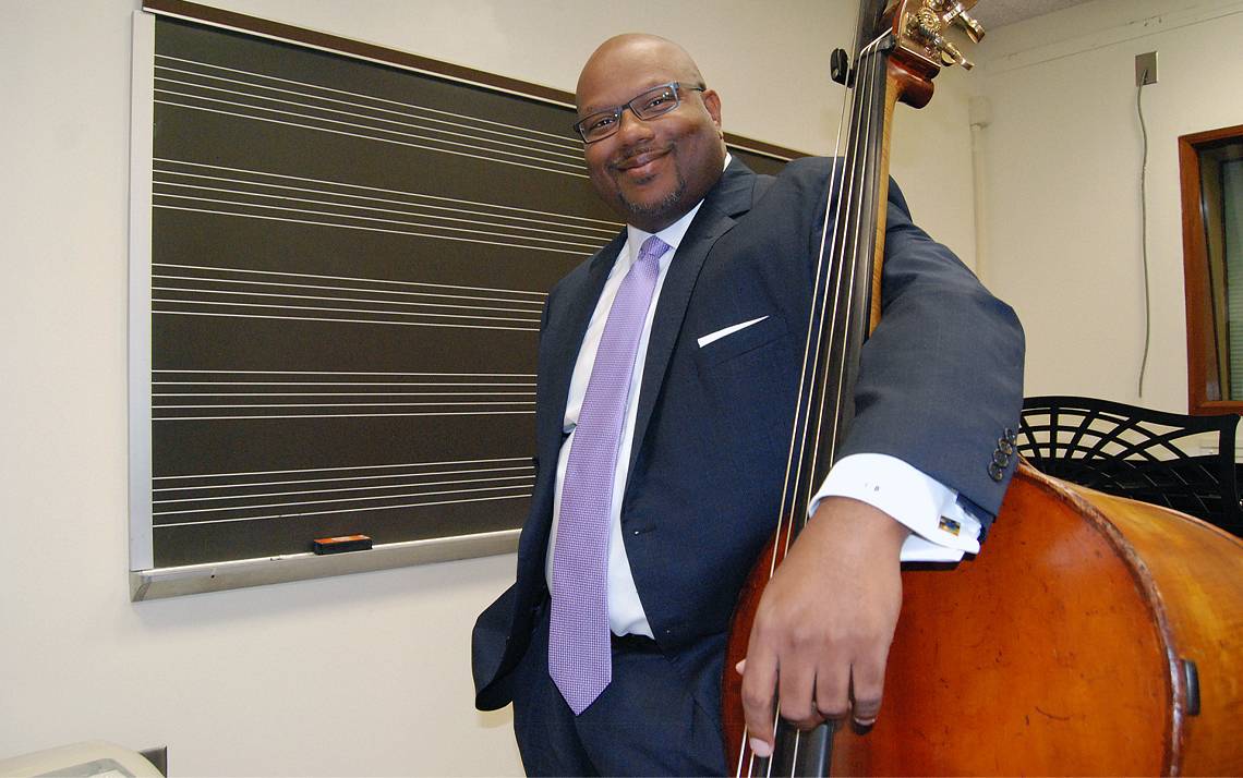 As a musician and educator, John V. Brown aims to provide the Duke community with plenty of opportunities to engage with jazz. Photo by Stephen Schramm.
