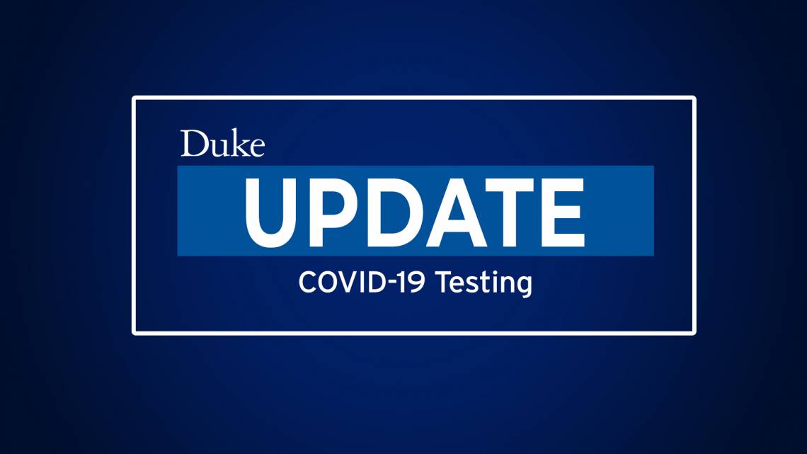 Update on COVID-19 Testing for Duke Student-Athletes 