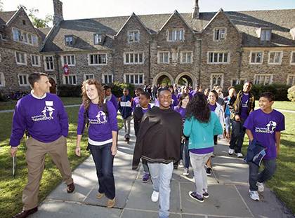 duke durham school students explore middle escorts needed staff help today volunteer nov days during college