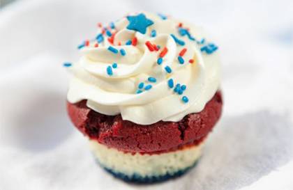 Red, white and blue cupcakes are just one recipe submitted to Working@Duke by staff across campus. The cupcake recipe and photo were provided by Sabrina Carr, an IT analyst with the Institute for Genome Sciences & Policy.