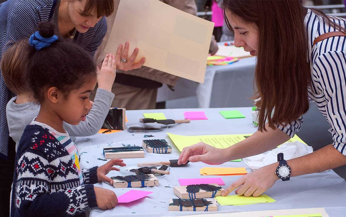 Families will have free admission into the Nasher Museum of Art this month, where children can participate in a variety of activities.