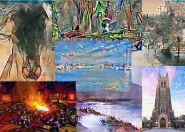 A new art contest at Duke isn’t limited to human artists -- the contestants in the 'AI for Art' competition also collaborated with machines. Meet the artists and see their work, 6 to 8 p.m. Wednesday, March 20, Rubenstein Arts Center 