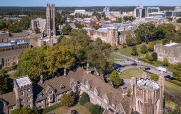 Duke campus from above.