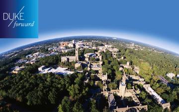 View of Duke from the sky.