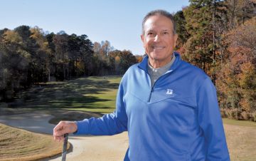 Duke University Golf Club's Ed Ibarguen is a PGA Hall of Famer and an in-demand teacher of the game. Photo by Stephen Schramm.