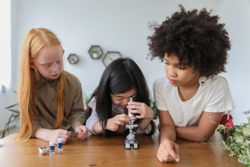 Young girls around age six persisted longer on a challenging physics game when they assumed the role of a successful scientist. (Monstera via Pexels)