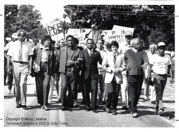 marchers protest PCB dumping in Warren County in 1982. Photo by Jenny Labalme