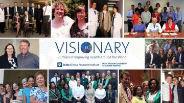 Montage of pictures from 25 years at the DCRI