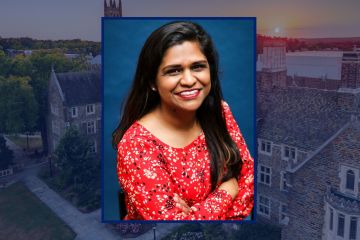 As director of academic advising, Mathavi Strasburger will help the center support the next generation of Duke students. 